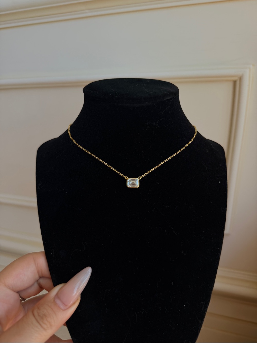 Moissanite Pendant Necklace